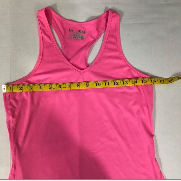 SOLD Under Armour Pink Athletic Racerback Tank - Picture 3 of 7